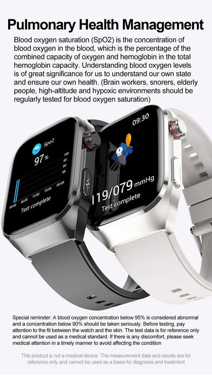 2025New Micro Physical Examination Smart Watch For Men Uric Acid Body Fat Five Organ Health Watches Bluetooth Call SmartBracelet
