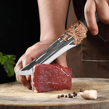 Buther Boning Knife Stainless Steel Chef Slicing Meat Fish Fruit Knife Sharp Plastic Handle Barbecue and Cooking Kitchen Knives