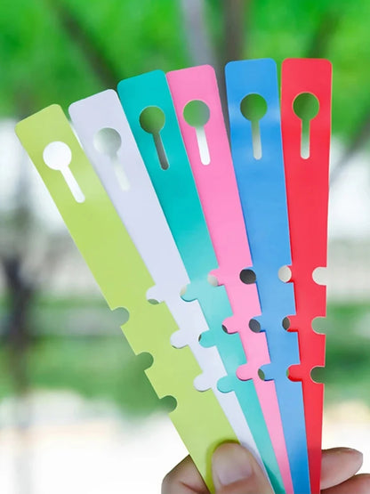 Garden100PCS Pvc Waterproof Ring For Flower Plant Labels, Seedlings, Orchids, Garden Floral Markers, Plastic Signboards