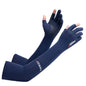 A Pair Outdoor Sports Cycling Summer Sunscreen Ice Feeling Long Gloves