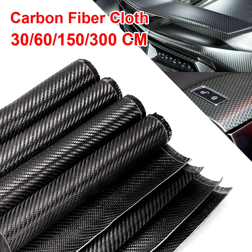 60/100/150/300cm  Carbon Fiber Cloth Twilled Fabric 30/50cm Wide 3K 200gsm 0.2mm Thickness  For Commercial Car Part Sport Equipm