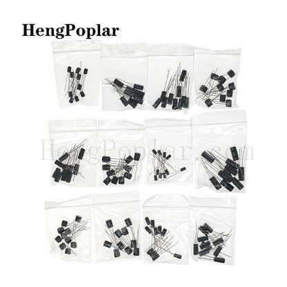 1818PCS Electronic Components Diy Kit Metal Film Resistor Assortment Kit led Diodes Electrolytic Capacitor Ceramic Set