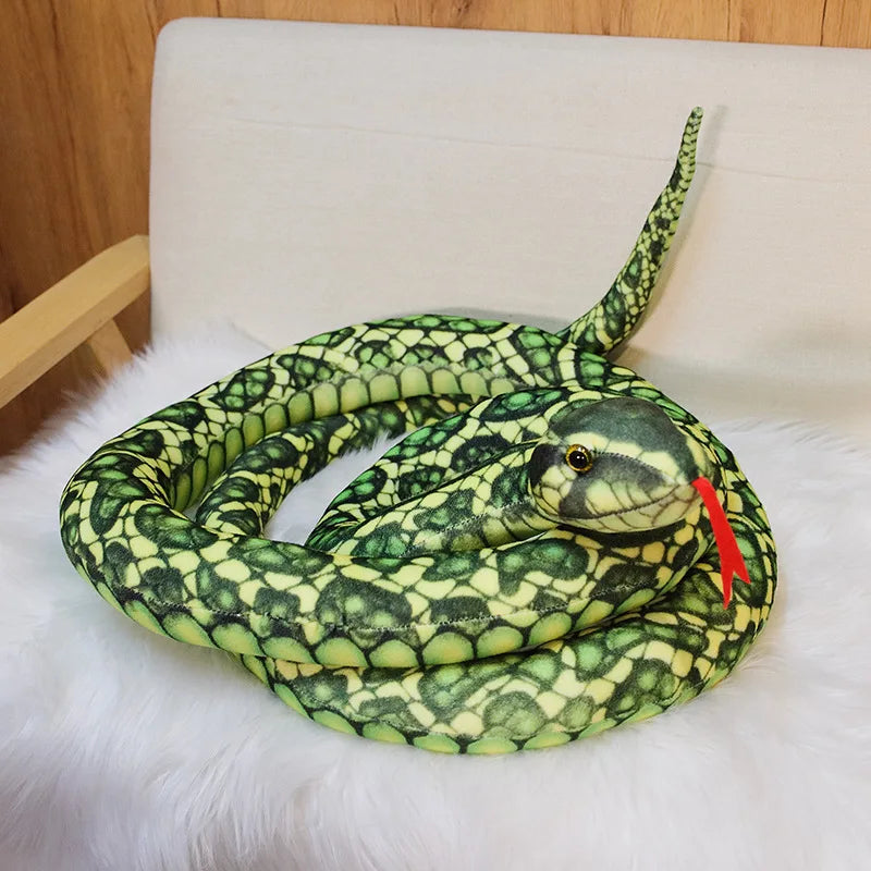 Stuffed Snake 300cm Real Life Snake Plush Toy Giant Boa Cobra Simulation Long Snake Plush Doll Creative Decor Birthday Gifts