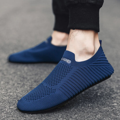 Spring and Summer Men's Loafers One-Piece Lazy Sneakers for Comfort and Convenience