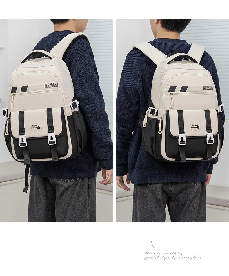 New School Bag with High Appearance Level Junior High School Backpack Large Capacity Primary School Backpack Ins Wind
