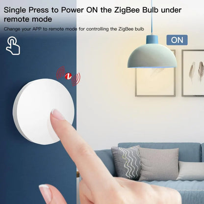 Tuya ZigBee Smart Button Scene Switch Wireless Remote One Key Controller Multi-scene Linkage Switch Google Alexa Voice Assistant