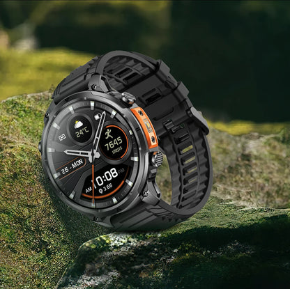 LIGE 2026 Nowy Męski Wojskowy Zegarek Smartwatch GPS Mapa Kompas Pamięć 4GB Bateria 1000mAh Wodoodporność 10ATM Rozmowy Bluetooth HD