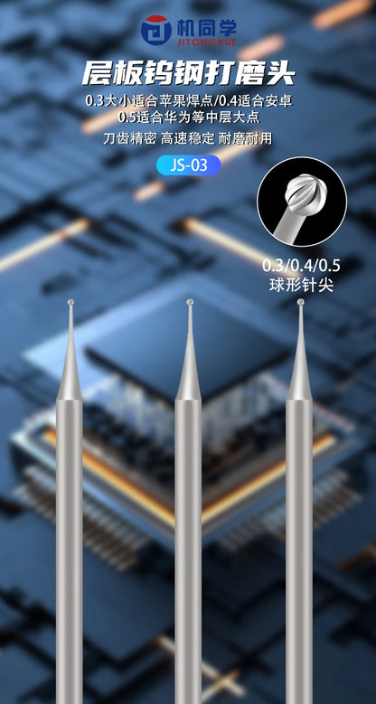 1/3Pcs precision grinding pen tips 0.3MM 0.4MM 0.5MM Drill bit universal to 2.35mm Grinding pen for PCB Motherboard drilling