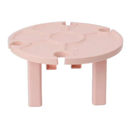 Portable Picnic Table Wine Glass Holder Outdoor Folding Table Convenient Plastic Folding Table for Outdoor Party