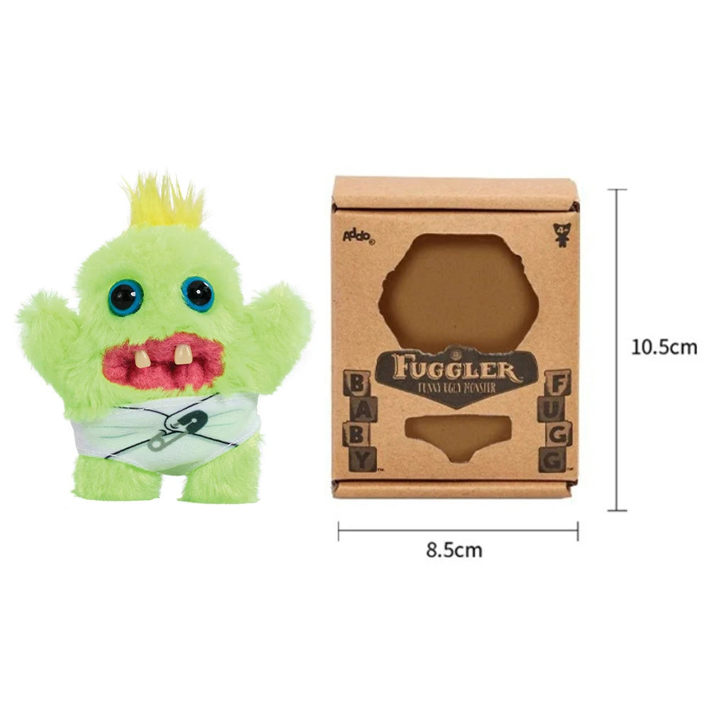 Baby Fugg Fuggler Monster Plush Doll  Original Rabid Rabbit Funny Ugly Hedge Grog Screech Wide-Eyed Teeth Monster With Box