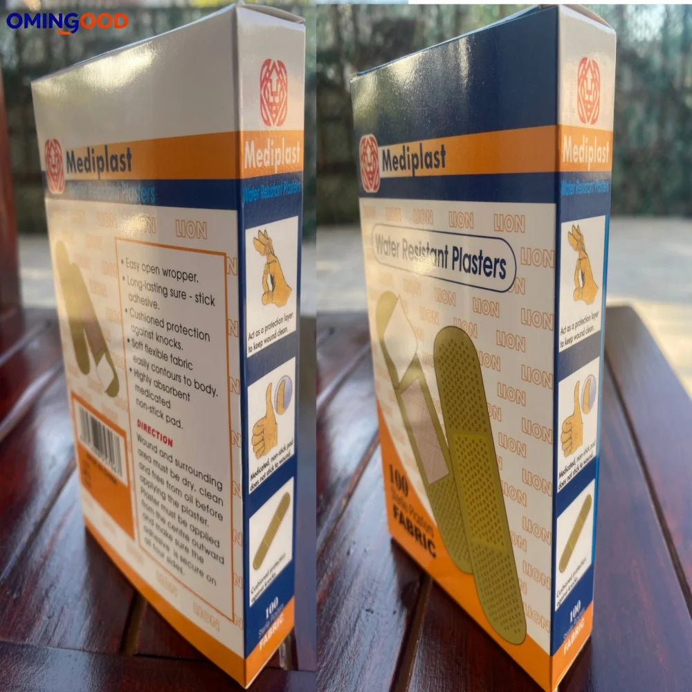 100Pcs Waterproof Cartoon Band-Aids Adhesive Hemostasis Bandages for First Aid Emergency Medical Dressing Sticking Plaster