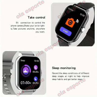 2025New Upgrad Smart Watch For Men Women 1.83Inch Full Touch Display BT Call Sports Monitoring SmartWatch For Android&IOS Phone