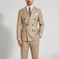 Men Double Breasted Suits 2 Pieces Slim Fit Wedding Tuxedo Premium Formal Blazer with Pants Prom Party Groom Office Wear