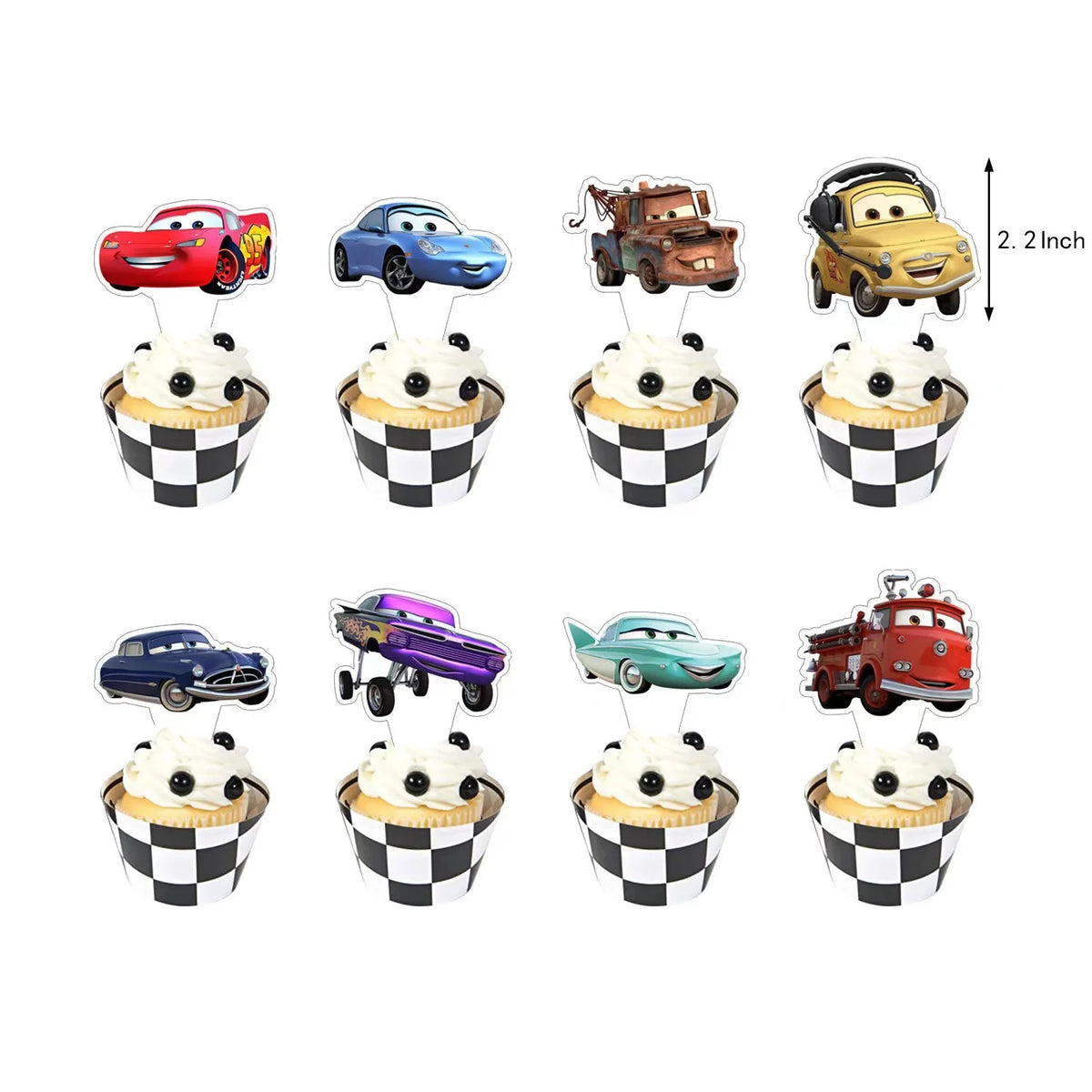 Cars Lightning McQueen Birthday Tableware Set Paper Cups Plates Tablecloth Napkins Banner Gift Bags Festive Event Essentials