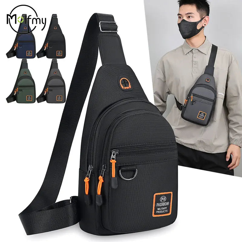 Chest Bags Men's Backpack Multiple Pockets Shoulder Crossbody Bag Large Capacity Outdoor Sports Hiking Bag Carteira Masculino