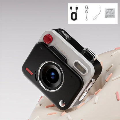 2025 New Thumb Pocket CCD Digital Camera HD Retro Mini Camera Portable Keychain Camera Outdoor Travel Photo Recorder Gift
