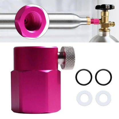 Soda Maker CO2 Refill Adapter Cga320 Threaded Soda Cylinder Refill Connector Soda Maker Accessory Quick Adapter for Soda Machine