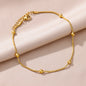 Stainless Steel Imitation Pearl Anklets for Women Gold Color Chain Ankle Bracelet Anklet Summer Beach Jewelry Accessories Gift