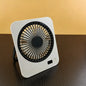 1pc rechargeable USB mini desktop fan, power display, 5-speed ultra quiet personal cooling fan, foldable handle portable fan, suitable for office, home, bedroom, travel, camping
