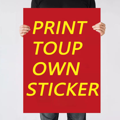 Custom PVC Self-Adhesive Sticker - Personalized Wall Art, Can Use Your Photos, Perfect For Home Decor And Promotional Stickers