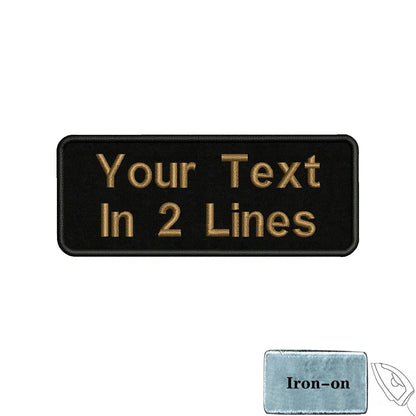 1PC 10cm X 4cm Custom Personalized Name Number Patch Stripes Badge Tags Chevrons Armband Iron On Embroidered