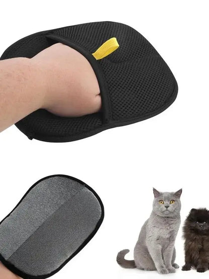 Pet Hair Removal Tool Reusable Static Removal Gloves, Double-Sided Grooming Gloves for Pets, Removes Pet Fur Hair for Carpets