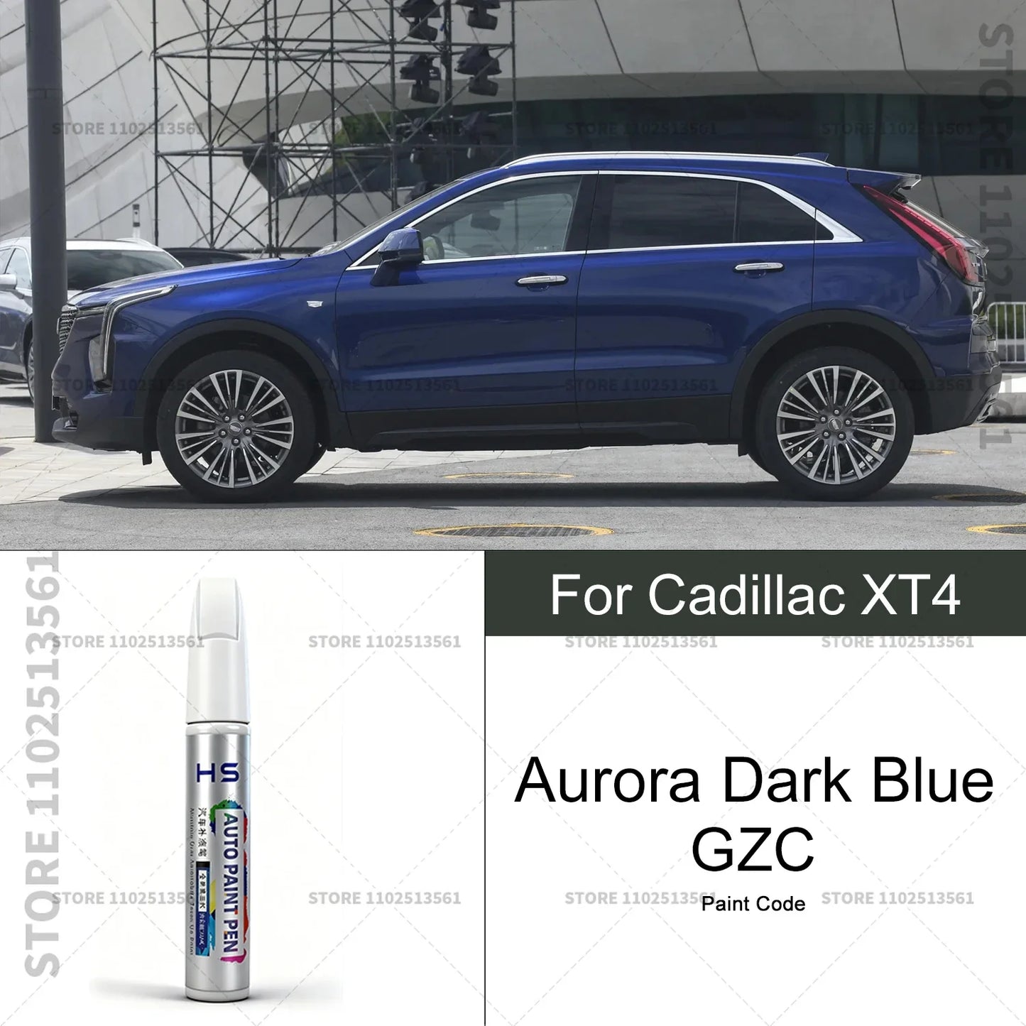 Car Paint Repair Pen For Cadillac XT4 Touch Up Scratch Remover DIY Auto Accessories White Purple Blue G59 Blue GZC Red GNT