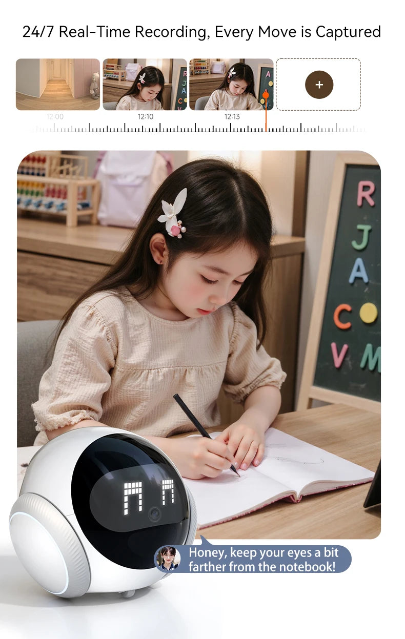 AIOOK Smart Robot Camera 5G WiFi HD 2K Camera Pet Tracking Laser Indicator TUYA Pet Camera Auto Charging Auto Obstacle Avoidance