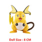 Pokemon Anime Action Figure Set - Pikachu Sun Elf Eevee Gengar Monsters Cartoon Model Toys Gift for Bulk Purchase