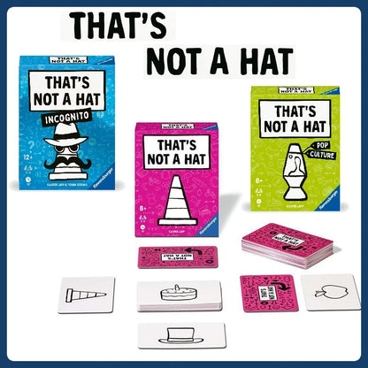 That’s Not a Hat 1-3 Board Game Party Game Set Bluff & Memory Card Game for 3–8 Players 110 Illustrated Cards & Rulebook