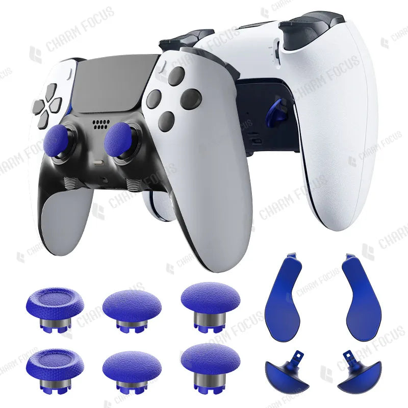 10-in-1 Plastic Thumbstick Joystick Cap for PS5 Edge Controller Analog Joystick 6 Swap Stick 4 Paddle and D-Pad Accessory