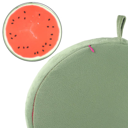Cartoon Fruits Print Round Bar Chair Cushion Cover Anti-Slip Seat Cushion Slipcover Soft Stool Cushion Covers For Living Dining
