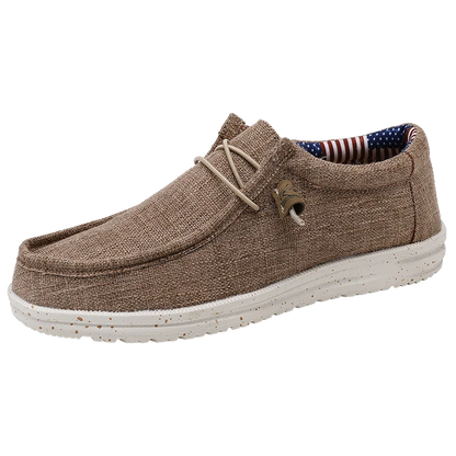 Men's Loafers Shoes Slip-on Easy To Put on Take Off Comfortable Breathable Casual Lightweight Low-Top Men's Canvas Shoes