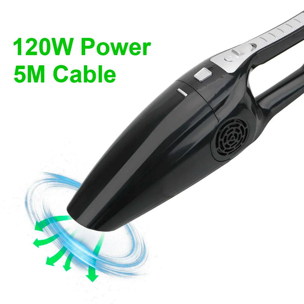 12V 120W Car Vacuum Cleaner Portable Wet And Dry dual-use Vacuum Cleaner Powerful Handheld Mini Vaccum Cleaners High Suction