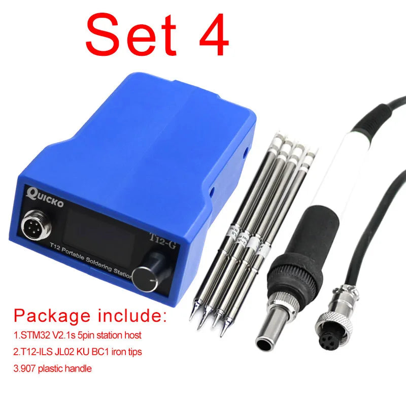 QUICKO T12-G Cordless Soldering Iron Station 72W For 20V Max Li-ion Battery For Makita Battery Electric Solder