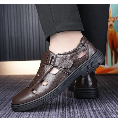 Men's Summer Hollow out Slip-On Shoes Anti-Slip Soft Bottom Casual Comfortable Breathable Loafers-705