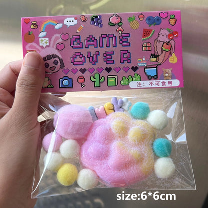 Soft Cat Paw Taba Squishy Fidget Toy Cute Cat Paws Squeeze Toys Slow Rebound Decompression Toy Anti Stress Kids Adults Toys