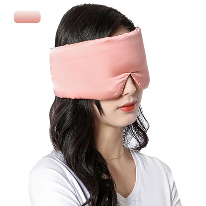 100% Sleeping Mask Mulberry Silk Eyepatch Blocking Light Eyemask Eyeshade Soft Padded Slaapmasker Travel Sleeping Aid