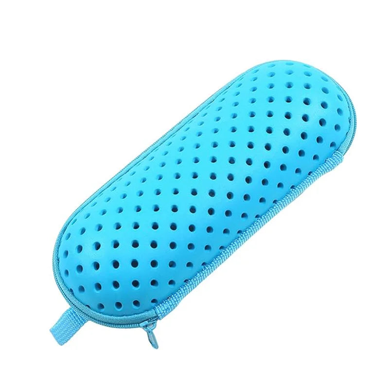 EVA Soft Swimming Glasses Organize Protector Glasses Case Swimming Gear Breathable Drainage Hole Portable Goggles Cover All Ages