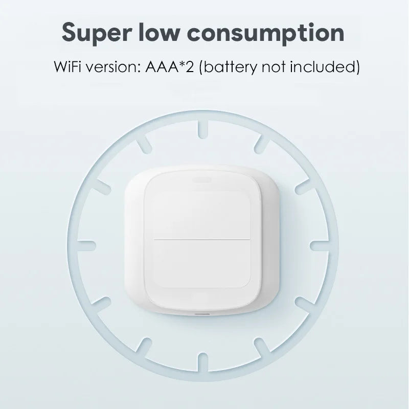 Tuya Smart WiFi/Zigbee Switch Push Button Switch 2Gang 4 Scene Wireless Smart Home Remote Controller Automation Scenario Switch