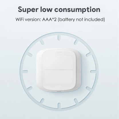 Tuya Smart WiFi/Zigbee Switch Push Button Switch 2Gang 4 Scene Wireless Smart Home Remote Controller Automation Scenario Switch