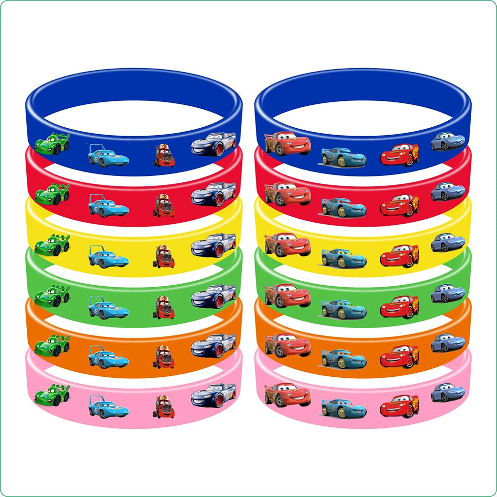 Cars Lightning McQueen Birthday Tableware Set Paper Cups Plates Tablecloth Napkins Banner Gift Bags Festive Event Essentials