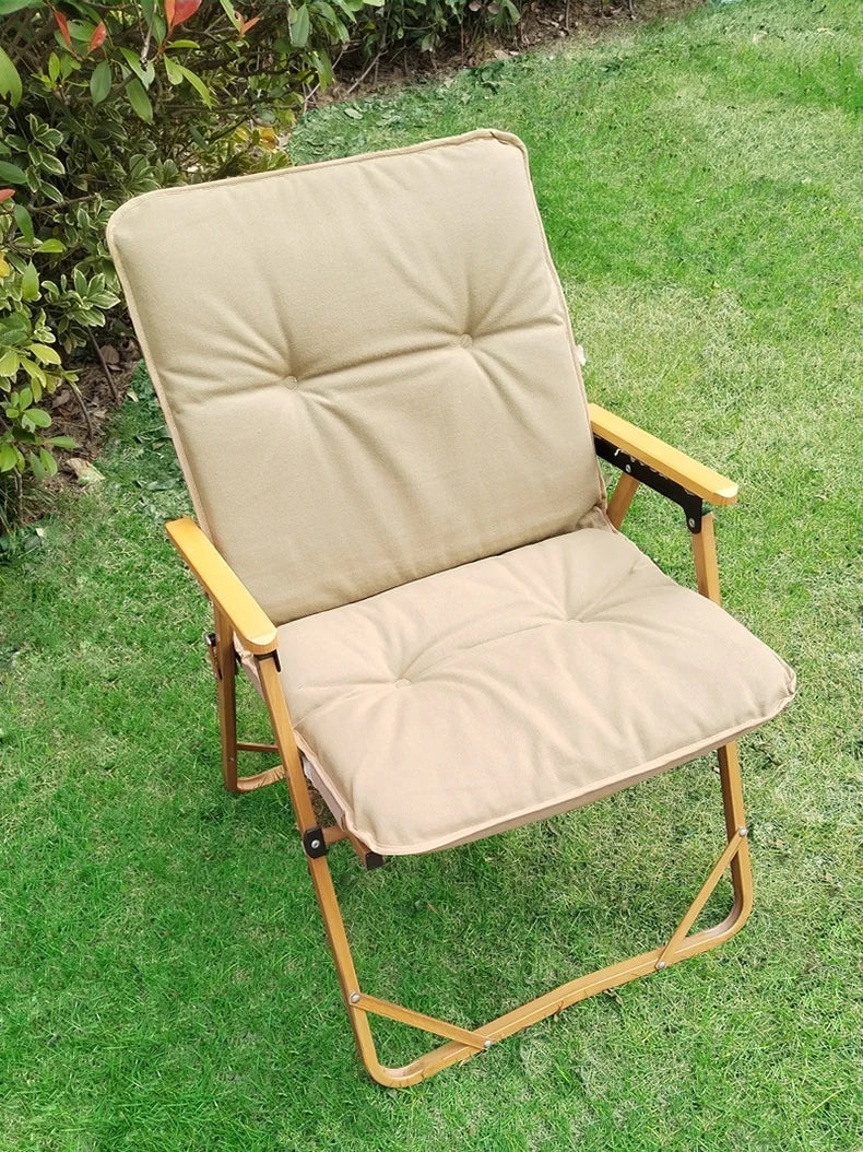 Lohascamping Camping Winter Chair Cover Seat Cushion 5CM Thick Camping Warm Chair Cusion Pads Relaxation Comfortable Chair Cush