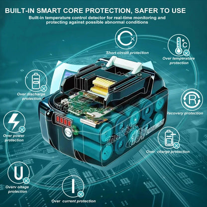 Genuine 6AH makita BL1860 18V Battery Power Tools Li-ion Replacement LXT BL1850 BL1840 for 18V Screwdriver with BMS TPCELL 18V