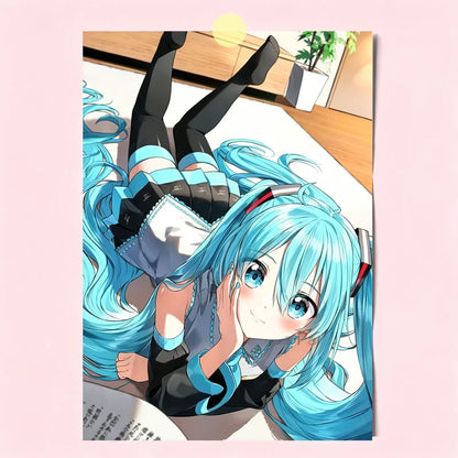 24 Styles Hatsune Miku Anime Poster MIKU Magazine Bedroom Dormitory Studio Decorative Painting Photography Wallpaper DIY Gifts