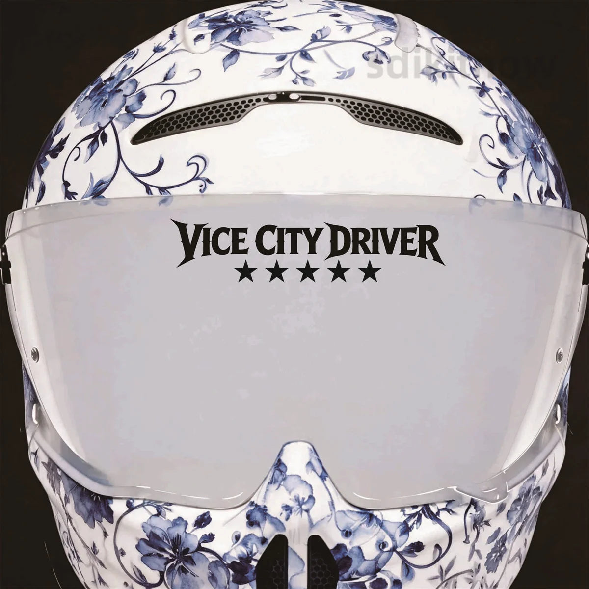 Vice City Driver 5 Stars For GTA 5 6 Helmet Sticker Waterproof Vinyl Motorbike Decal Decor for Honda Yamaha Suzuki Kawasaki KTM