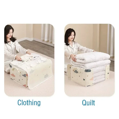 1pcs Quilt Storage Bag Dust-proof Wardrobe Quilt Clothes Organizer Household Blanket Zipper Sorting Bags Moving Bag Storage Bags