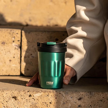 400ml/500ml TYESO Vacuum Flasks Thermoses Stainless Thermos Water Bottles Cup 304 Original Car Tumbler Cold and hot Coffee Mug