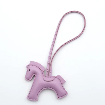 Pony Bag Charm, PU Leather Luggage & Car Pendant, Premium Versatile Travel Accessories