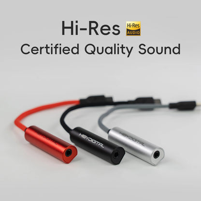 HiBy Digital D1 Type C HiFi Audio Dongle USB DAC Headphone AMP PCM32Bit/384kHz 3.5mm output CS46L41 Sound Card for Android Win10